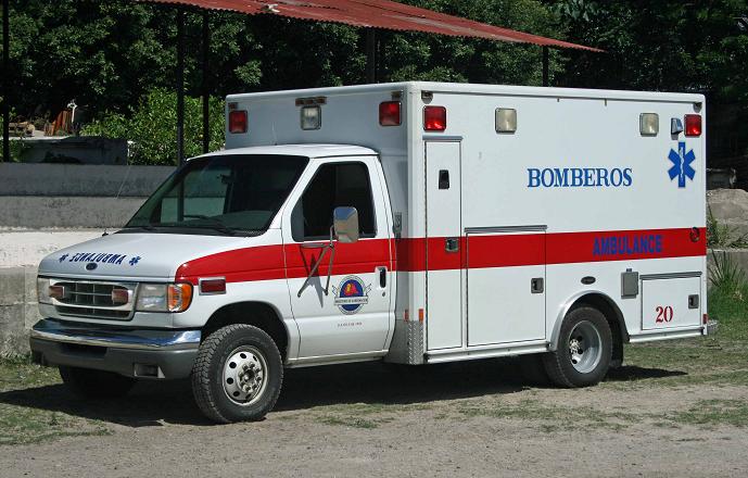 El Salvador Fire Service - E-One ambulance