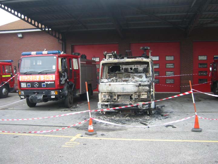 Very sad end to this fire appliance