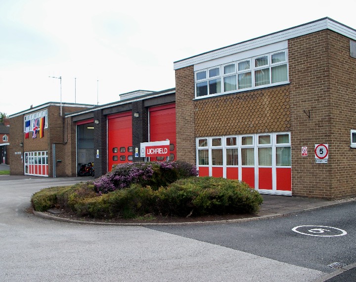 Fire Engines Photos LICHFIELD Fire Station, Staffordshire.