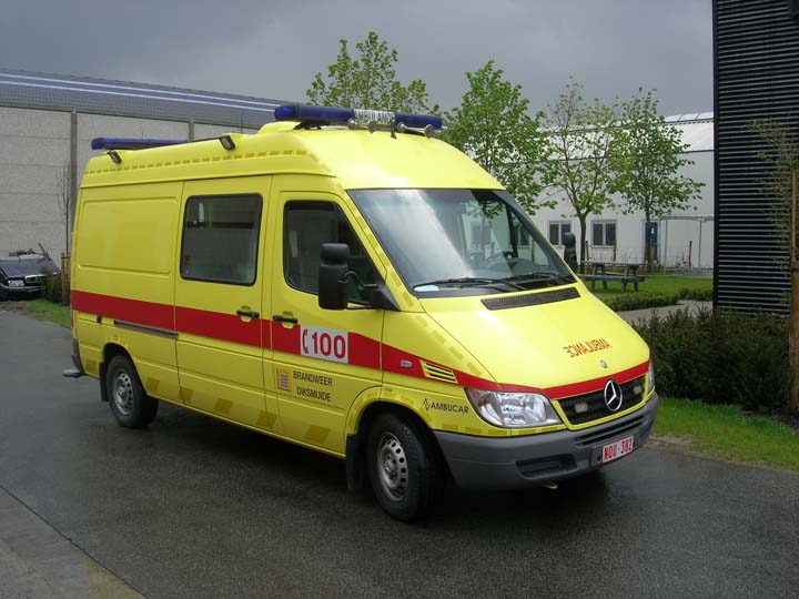 Fire brigade Diksmuide Mercedes Ambulance