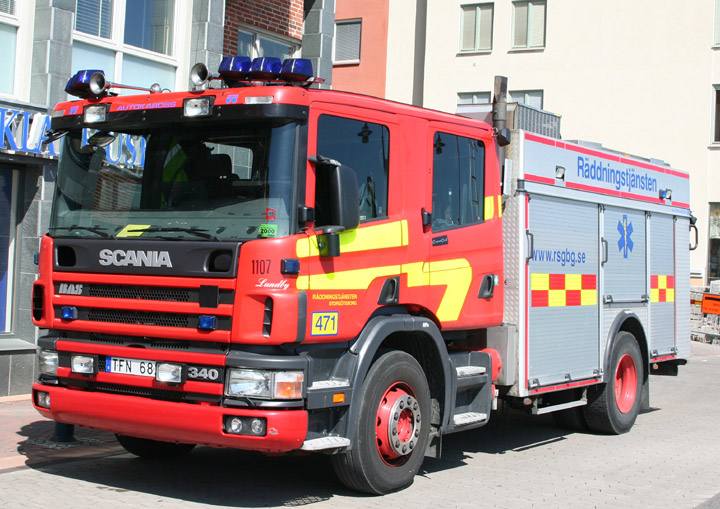 Scania Rescue Vehicle in Gothenburg, Sweden