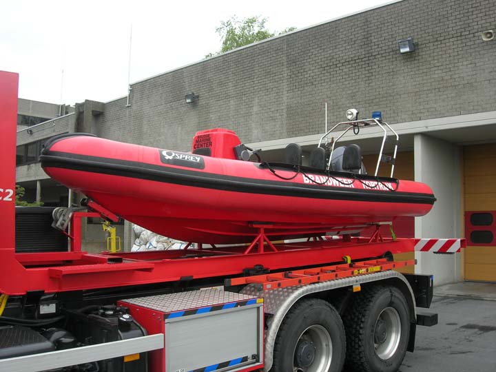 Brandweer Kortrijk, Belgium, Boat pod