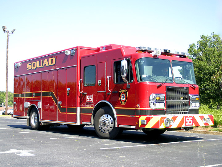 Fire Engines Photos Marietta, GA Squad 55