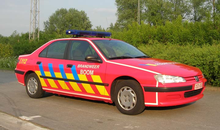 Brandweer Boom Peugeot 406