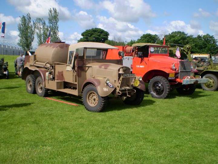 Fordson and International crashtender at Duxford