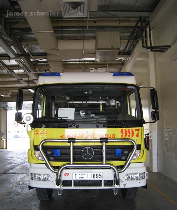 Dubai Civil Defence Mercedes-Benz truck