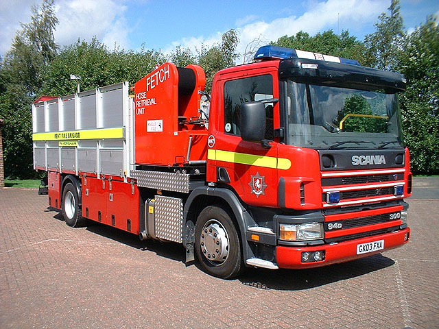 Scania P94D Kent fire brigade