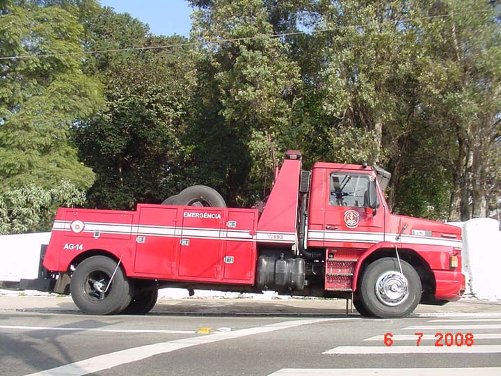 Bombeiros São Paulo Brazil Scania Winch Crane