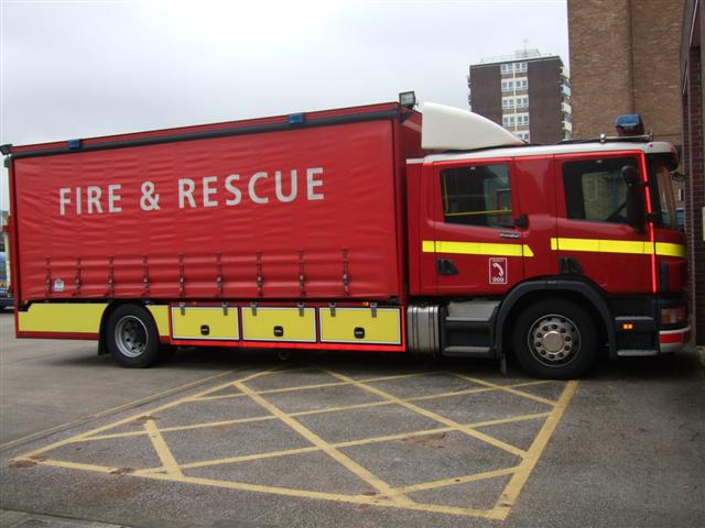 Scania Driver Training Unit Cheshire FRS