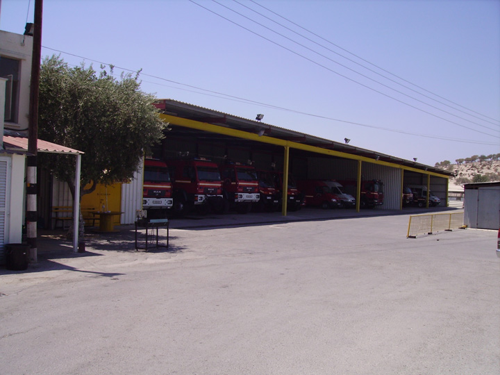 Fire Station Konfinou Cyprys