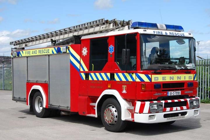 Fire Engines Photos - Cork City Fire brigade Dennis Sabre