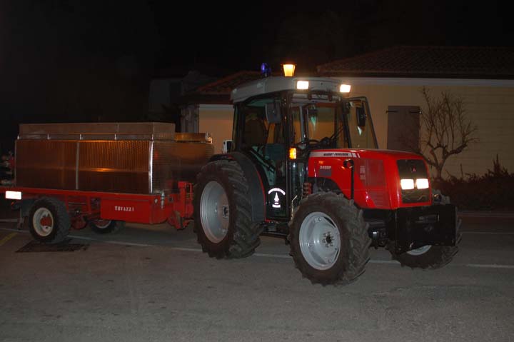 Tractor from the fire brigade near Lake Como Italy