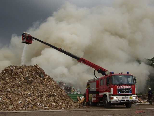 Fire on the Waste Dump of St. Poelten