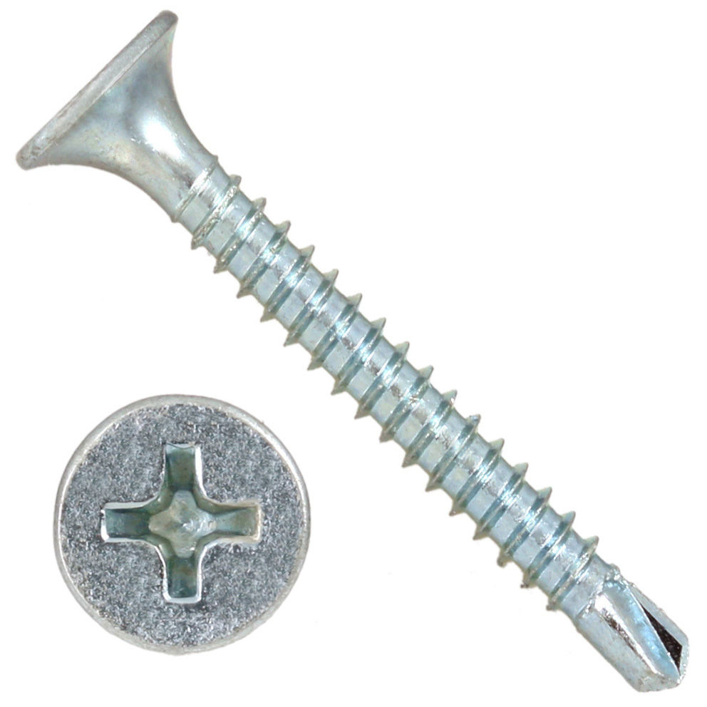 Drywall Screws Upto 60mm Long Self Drilling Point Zinc