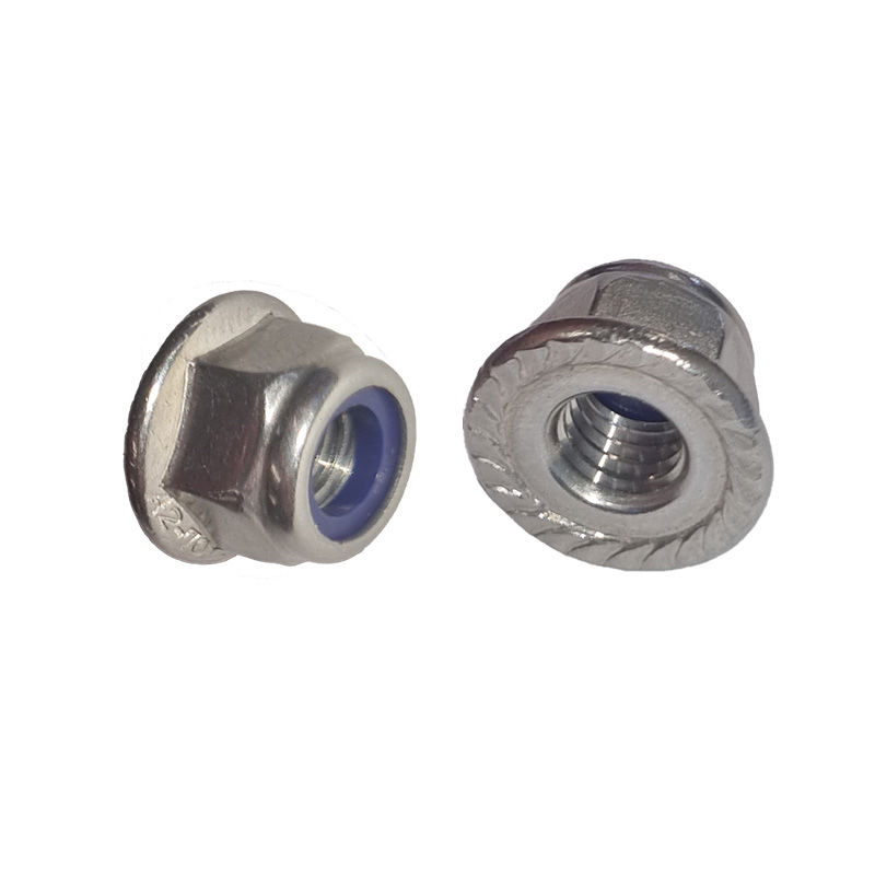 M8-1.25 Hex Flange Nylon Inserto Dadi Di Bloccaggio, DIN - Foto 11