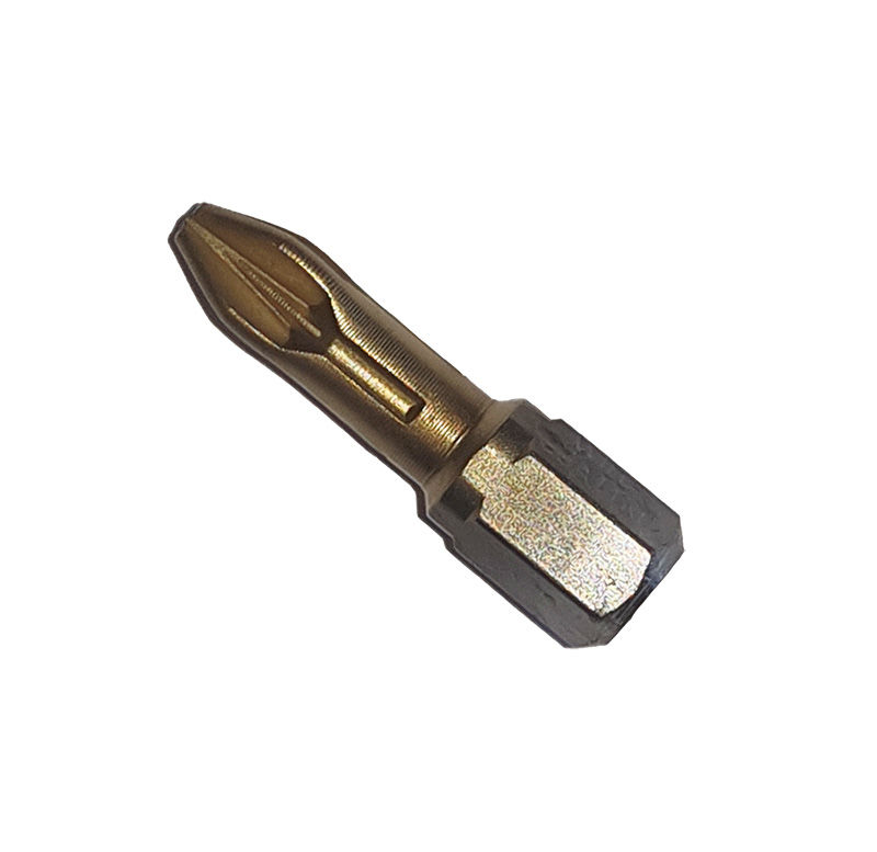 Silverline 447128 Pozi-Dreieck Bits 10 Stück Nr. 3 - Titan-Diamant-Beschichtet, 25 Mm, 1/4" Sechskant