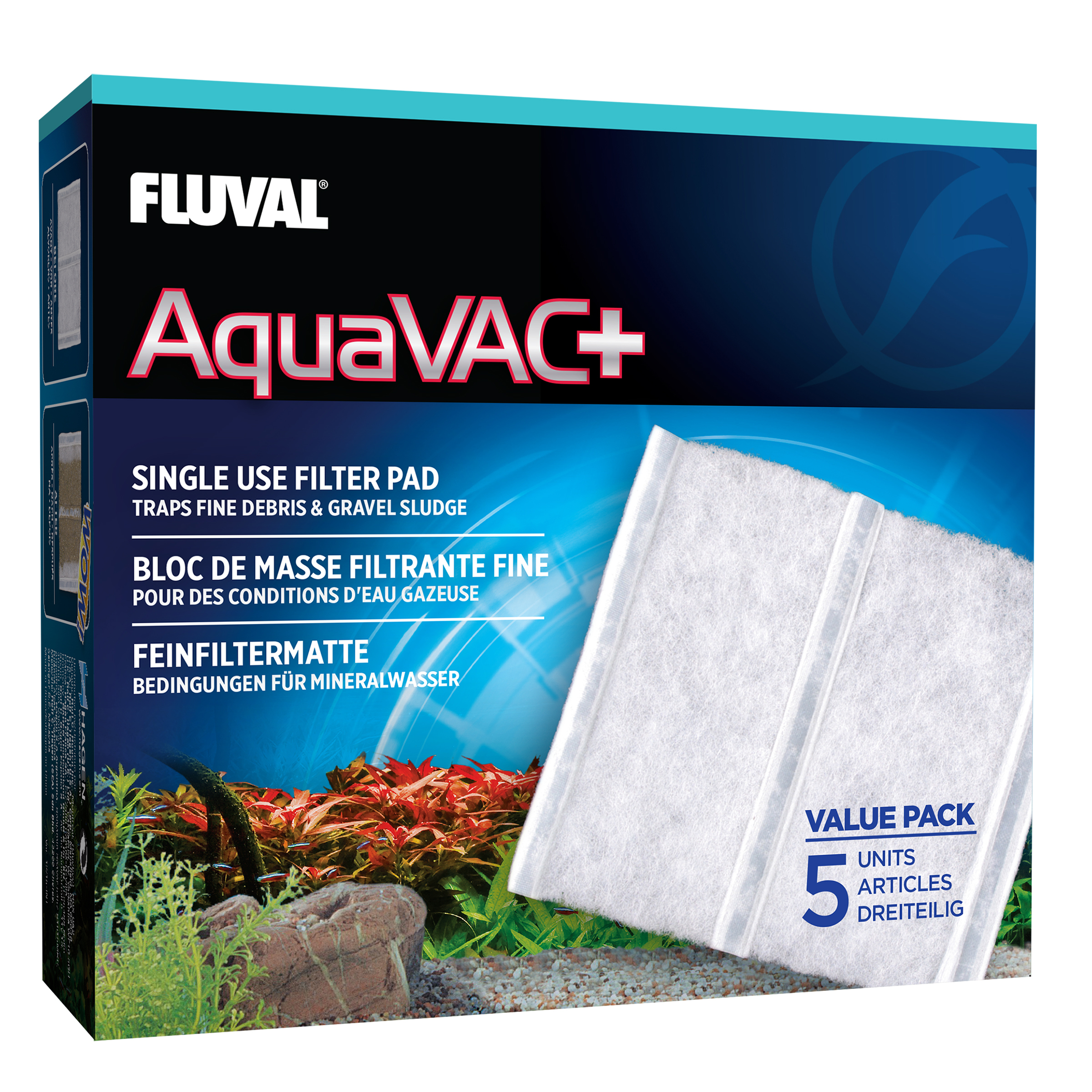 Fluval Aquavac Plus Fine Filter Pad 5 pack Maidenhead Aquatics