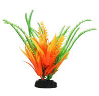 AquaManta Plastic Plant - Orange Comboma/Green Hippuris (20cm)