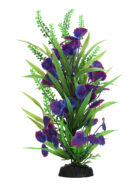 AquaManta Plastic Plant - Blue Centauria/Green Foninalis (30cm)