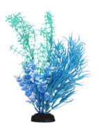 AquaManta Plastic Plant - Blue Myrio/Blue Rotala/Blue Ludwigia (30cm)