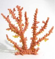 Blue Ribbon Black Octopus Coral Ornament - Orange - Medium