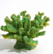 Blue Ribbon Branch Coral Ornament - Green - Medium