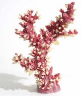 Blue Ribbon Branch Coral Ornament- Pink - Small