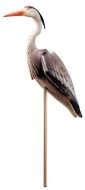 Laguna Blue Heron, 71 x 61 x 16.5 cm (28" x 24" x 6.5") with a 54 cm (21") stilt