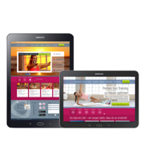 fitnessRAUM.de auf dem iPad
