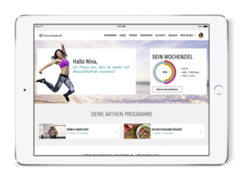 fitnessRAUM.de auf dem iPad