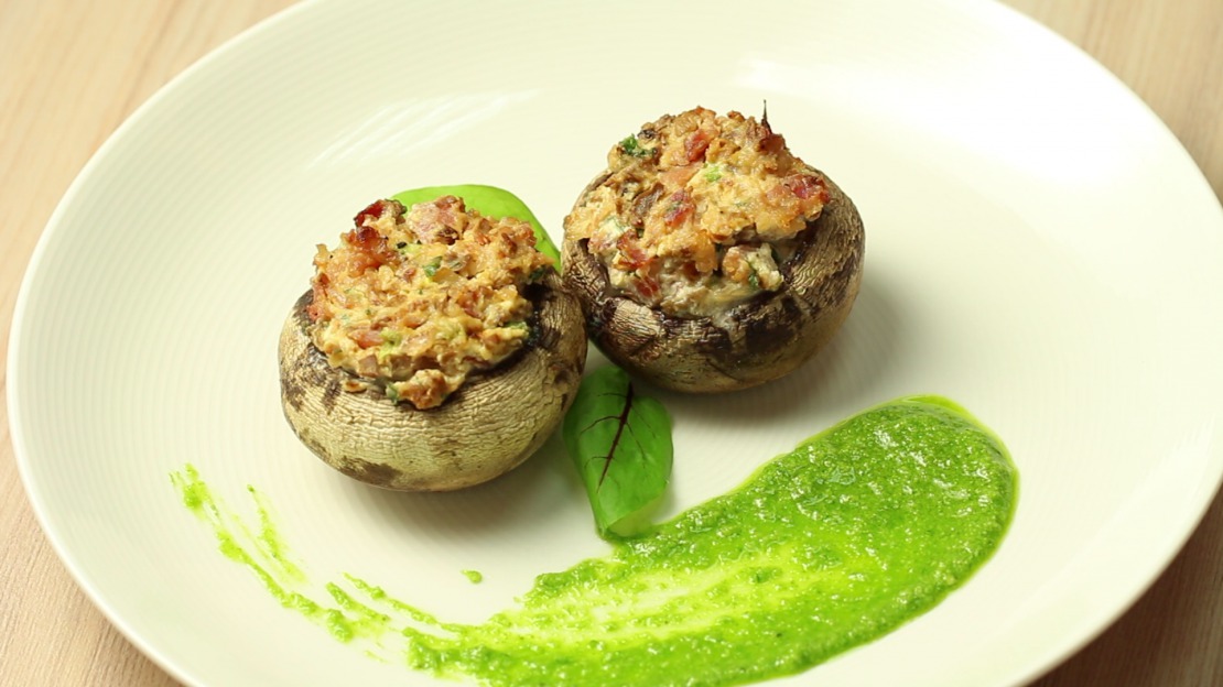 Cream Cheese stuffed mushrooms - Low Carb Recipes by Foodabi