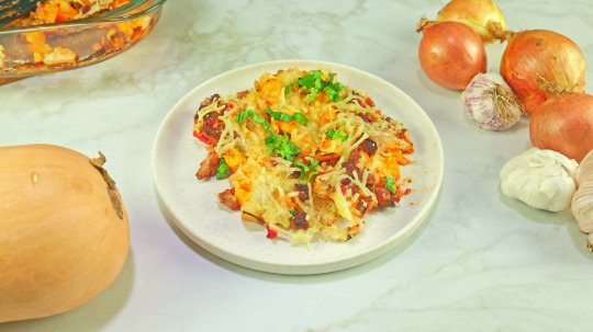 Rezept: Einfacher Kürbis Hackfleisch Auflauf
