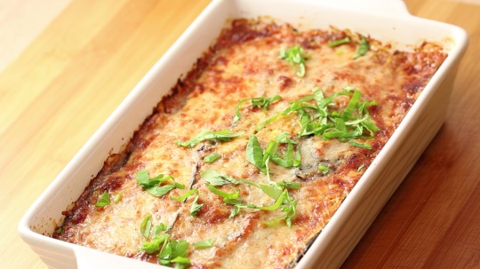 Rezept: Lasagne aus Aubergine und Ricotta Käse