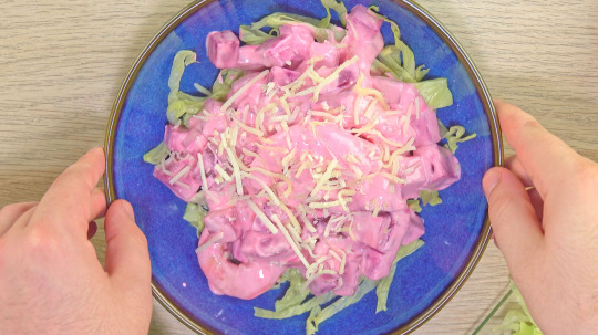 Rezept: Barbies pinker Caesar Salad