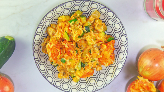 Rezept: Low Carb Einfacher Käsereis mit saftigem Hähnchen