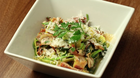 Rezept: Zucchini noodles with carbonara sauce