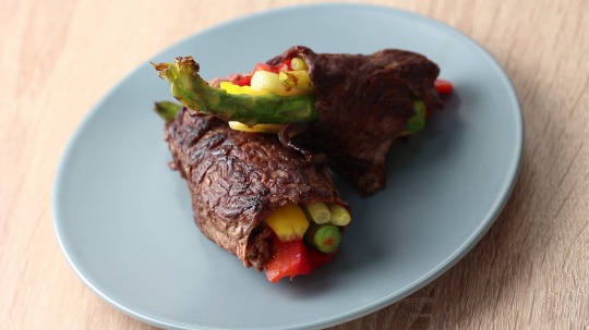 Rezept: Rinderrouladen mit blanchiertem Gemüse