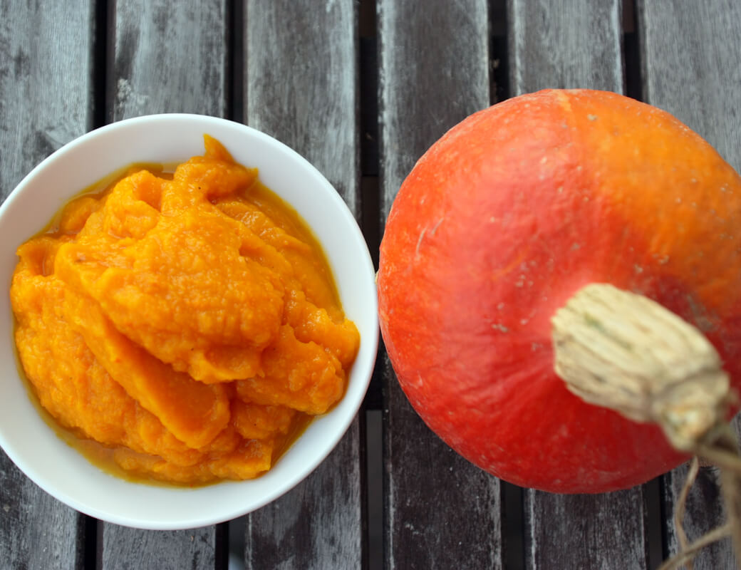 Rezept für selbstgemachtes Kürbispüree