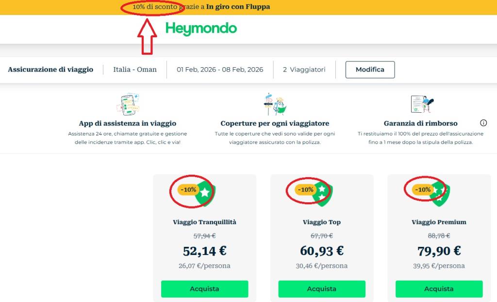 Heymondo prova prezzi