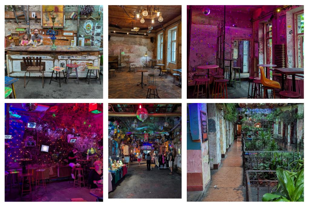 Collage Szimpla Kert, Budapest