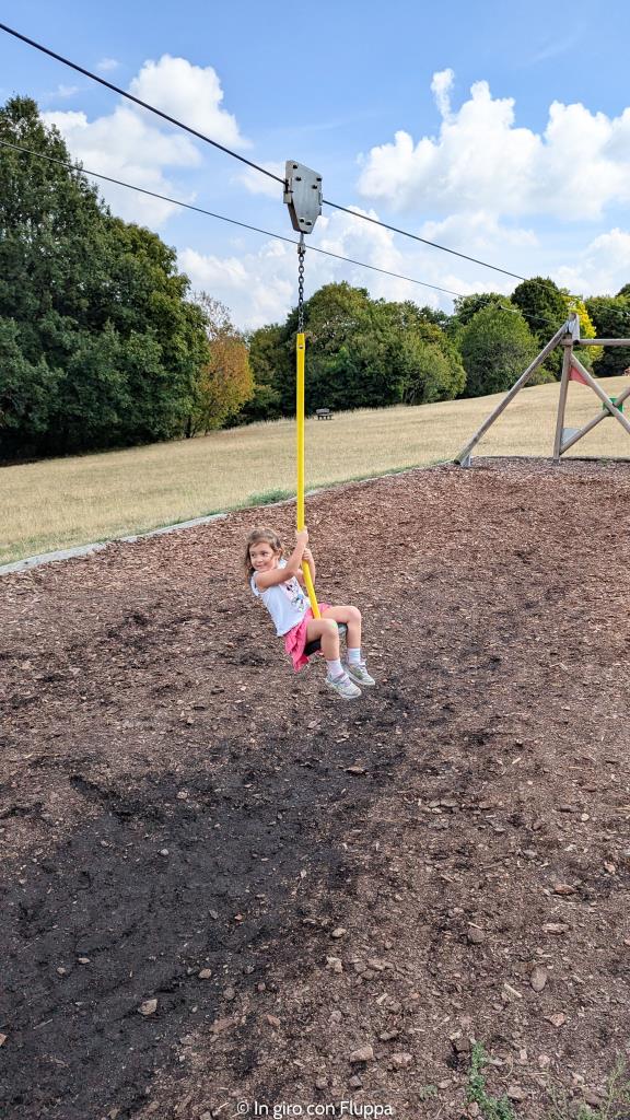 Playground del parco Normafa, Budapest. Teleferica.