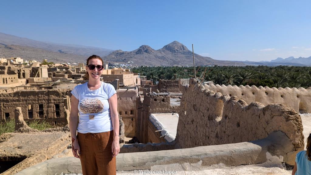 Flavia sul tetto della Casa Museo di Bait Safah