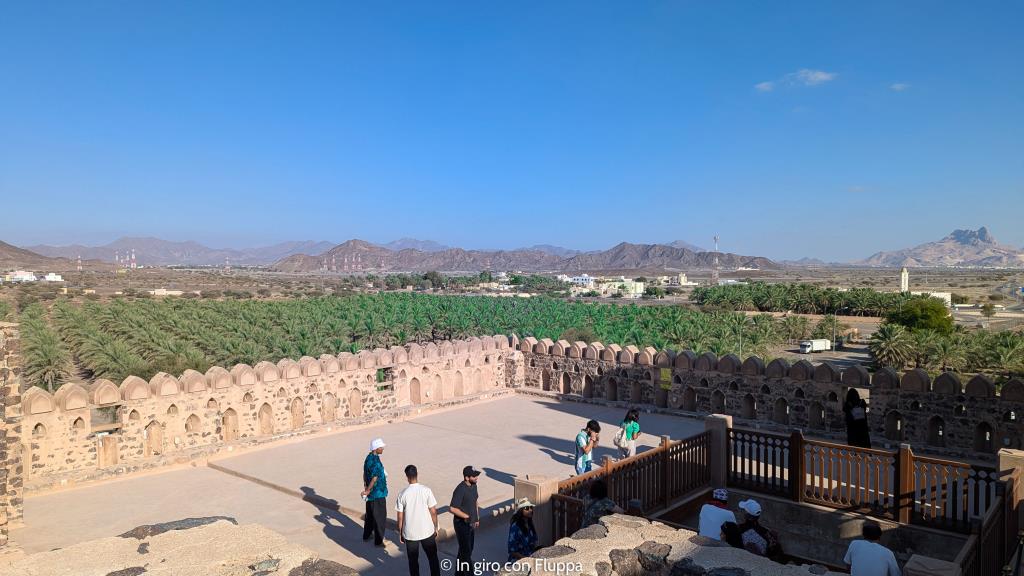 Panorama dal tetto del Jabreen Castle