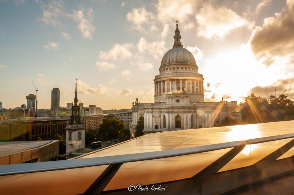 Vista del St.Paul's dalla terrazza panoramica del One New Change