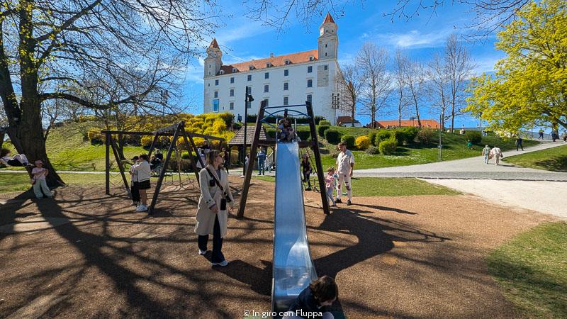 Playground del Castello di Bratislava