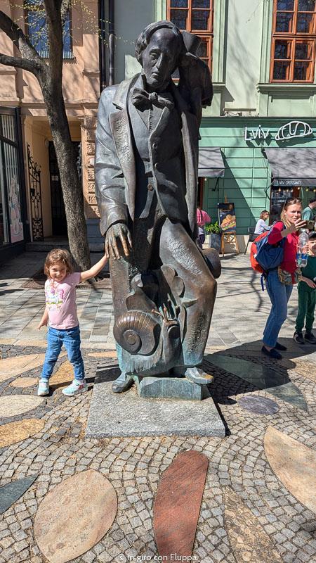 Statua di Hans Christian Andersen a Bratislava