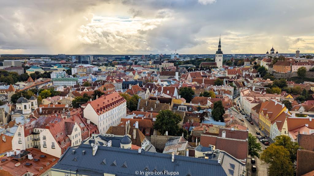 Vista di Tallinn dalla Chiesa di Sant'Olav