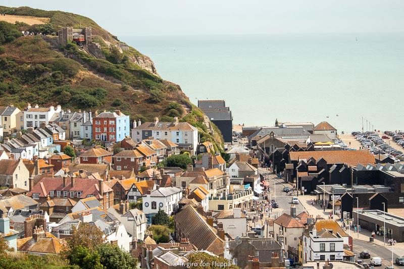 Vista su Hastings dalla West Hill