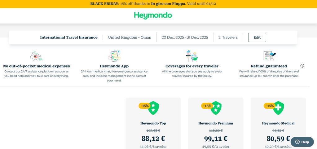 Heymondo travel insurance