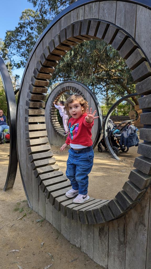 Vicky nel Kew’s Children’s Garden